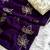 Purple vichitra silk blend designer embroidery saree with unstitched blouse