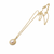 Pearl pendant necklace with gold-tone milgrain bezel setting