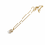 Pearl pendant necklace with crystal accent, gold-tone chain