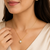 Pearl & crystal flower pendant necklace and stud earrings set