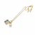 Mother of pearl clover and freshwater pearl pendant necklace