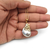 Baroque pearl pendant necklace with gold floral setting
