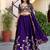 Purple Thread & Sequins Emroidery  Silk blend Lehenga Choli With Dupatta