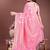 Pink cotton silk blend woven saree with zari work