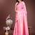 Pink cotton silk blend woven saree with zari work