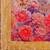 Mustard woven linen silk blend saree with floral print pallu