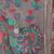 Grey handwoven linen cotton blend saree with multicolor peacock motif pallu & zari border