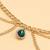 Cz & crystal studded gold plated  multi layer waist chain adjustable kamar bandh belly chain