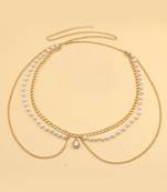 Beads layer gold plated body chain belly chain kamar bandh waist chain belt dress