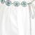 Silver plated stone studded flower waist belt kamar bandh belly chain gift for women & girls