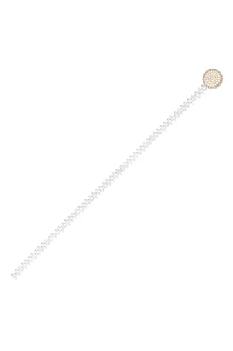 Cubic zirconia & pearl studded stylish belly chain kamar bandh waist belt
