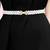 Cubic zirconia & pearl studded stylish belly chain kamar bandh waist belt