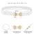 Cubic zirconia & pearl studded stylish belly chain kamar bandh waist belt
