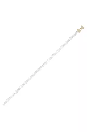 Cubic zirconia & pearl studded stylish belly chain kamar bandh waist belt