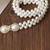 Cubic zirconia & pearl studded stylish belly chain kamar bandh waist belt