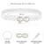 Cubic zirconia & pearl studded stylish belly chain kamar bandh waist belt