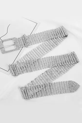 Silver tone dress waist belt kamar bandh belly belt western & stylish wear for women girl
