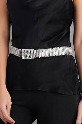 Silver tone dress waist belt kamar bandh belly belt western & stylish wear for women girl 2