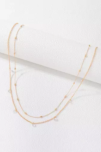 Gold plated crystal studded two layer kamarbandh belly chain wrist belt jewellery for women