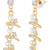 Fancy white necklace earrings set for women & girls | gold plated | crystals & pearl studded