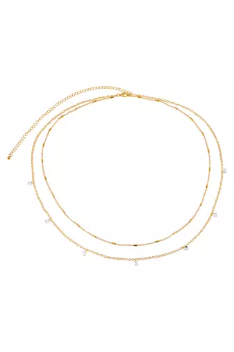 Gold plated crystal studded two layer kamarbandh belly chain wrist belt jewellery for women