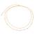 Gold plated crystal studded two layer kamarbandh belly chain wrist belt jewellery for women