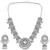 Gold plated multi crystal studded stylish hoop huggie earring jewellery for women