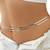 Double layer silver plated waist belly chain plain kamar bandh jewellery gift for women