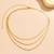 3 layer gold plated belly chain kamarbandh waist chain belt body chain jewellery for women
