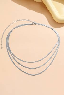 3 layer silver plated belly chain kamarbandh waist chain belt body chain jewellery for women 1