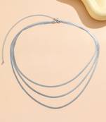 3 layer silver plated belly chain kamarbandh waist chain belt body chain jewellery for women