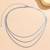 3 layer silver plated belly chain kamarbandh waist chain belt body chain jewellery for women