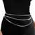 3 layer silver plated belly chain kamarbandh waist chain belt body chain jewellery for women