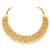 Gold plated lariya studded necklace & dangle earring set ethnic jewellery for women
