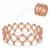 Rose gold plated fancy bracelet cum ring fashion jewellery for women & girls
