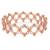 Rose gold plated fancy bracelet cum ring fashion jewellery for women & girls