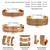 Copper cuff bracelets tibetan style hand forged with solid and high gauge kada set of 3