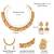 Gold plated goddness laxmi coin design necklace & jhumki earrings ethnic jewellery set