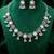 Ethnic oxidised necklace earrings set for women & girls | silver plated | crystals studded