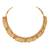 Gold plated goddness laxmi coin design necklace & jhumki earrings ethnic jewellery set