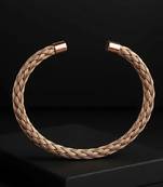Rose gold plated contemporary kada bracelet fancy jewellery for men & boys