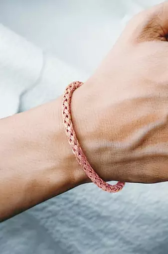 Rose gold plated contemporary kada bracelet fancy jewellery for men & boys
