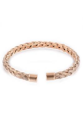 Rose gold plated contemporary kada bracelet fancy jewellery for men & boys 5