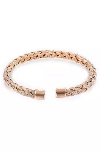 Rose gold plated contemporary kada bracelet fancy jewellery for men & boys