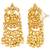Gold plated lakshmi mofit necklace earrings set ethnic temple jewellery for women