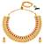 Gold plated faux ruby faux emerald studded necklace earrings set ethnic jewellery for women