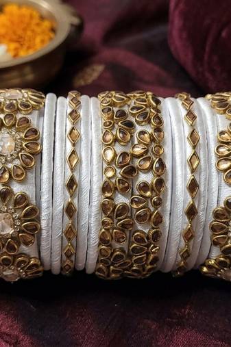  Bangle Set For Girls And Women Handicraft item  Chuda Set (pack of 24 )
