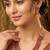 Rani pink layered long necklace earrings for women | faux ruby studded | festive jewellery