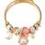 Synthetic stone studded gold plated bracelet fashion adjustable jewellery for girls & women