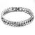 Silver plated stainless steel openable stylish link chain bracelet jewellery for men & boys